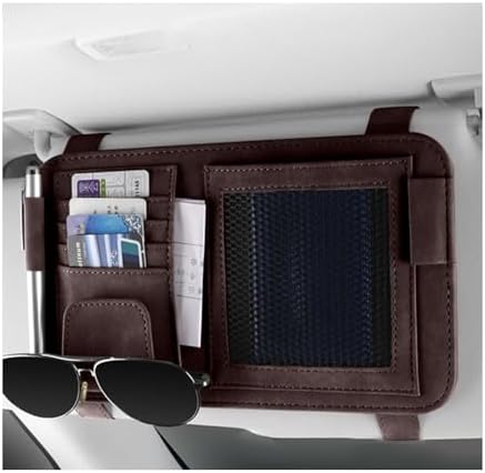 Organisateur De Pare-Soleil Voiture – Multipoches, Sanglages Réglables – Pour Voitures, SUV, Utilitaires – Rangement Pratique