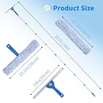 10Ft Window Squeegee with Long Handle, Window Washer for High Windows Glass - Image 2