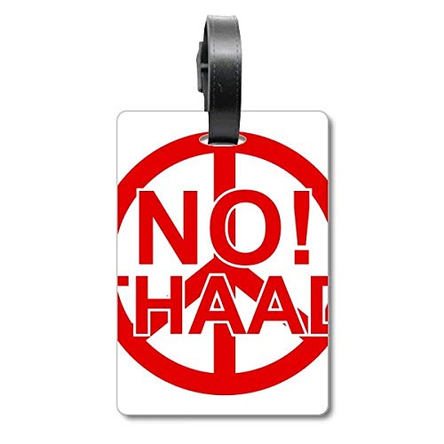 Étiquette pour valise No THAAD Against War évite la perte de bagage
