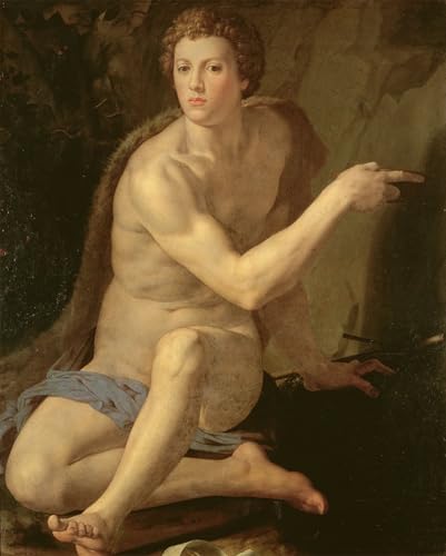 Art artistique Saint Jean Baptiste Bronzino impression de qualite sur grande toile