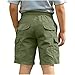 Kids Summer Lightweight Linen Cargo Shorts Casual Elastic Waist Loose Thin Bermuda Shorts with Pockets for 5-15 Years