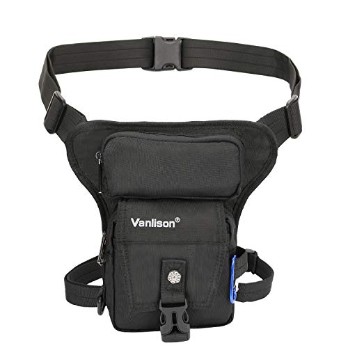 Bolsa de Muslo, Bolsa de Pierna, Vanlison Tactical Fanny Pack Bolsa de Senderismo Pierna Bolsa Cover