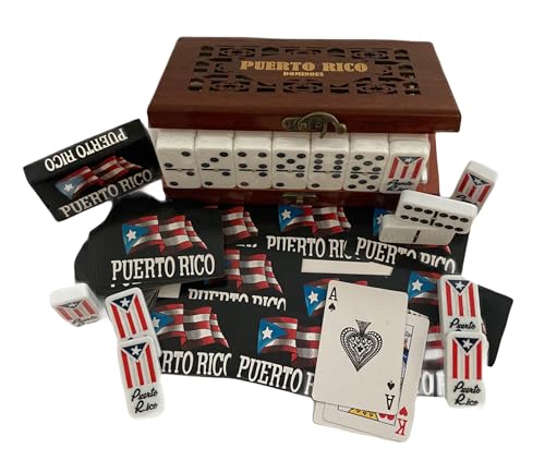 Puerto Rico Dominoes Double Six Set & Puerto Rico Cards – Authentic & Premium Quality