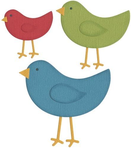 QUICKUTZ We R Memory Keepers 4-Inch by 4-Inch Die, Birds
