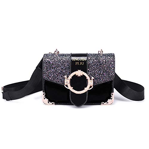 douleway - Bolso al hombro para mujer Negro Negro (talla única