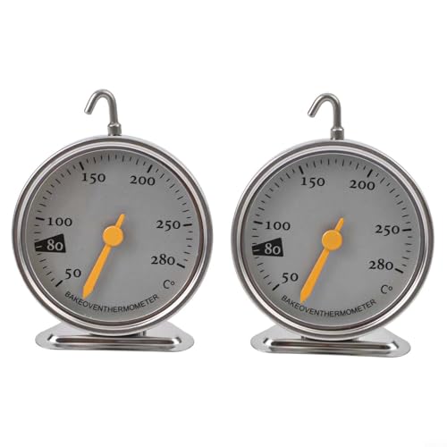 2PC Reliable Oven Thermometer for All Cooking Styles with Temperature Range of 50 280 Degrees Celsius