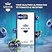 KHOOR Berry Blue Herbal Cigarette Carton - Nicotine Free, Tobacco Free Option for Smokers Seeking a Smoother Cigarette Alternative - 10 Packs