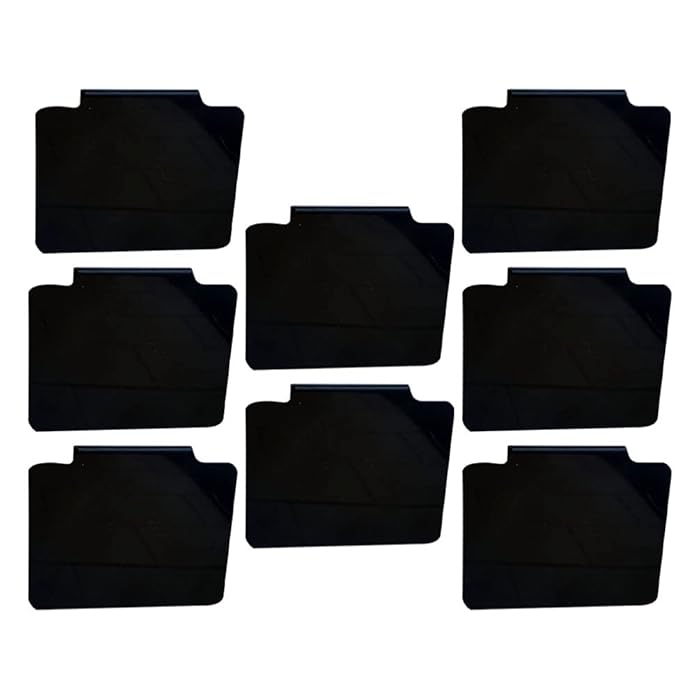 Buy ULTECHNOVO 8pcs Black Basket Labels Clip On Bin Clip Labels Metal