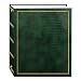 Magnetic Self-Stick 3-Ring Photo Album 100 Pages (50 Sheets), Hunter Green