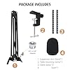 SUNMON SM7B Boom Arm with Mic Cover, Adjustable Microphone Stand, Cable Sleeve, Pop Filter for Shure SM7B, Clamp Base #4