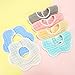 Accmor Muslin Baby Bibs 6 Pack Baby Bandana Drool Bibs for Unisex Boys Girls, Cotton Baby Drool Bibs for Teething Drooling ﻿
