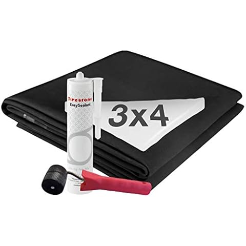 Firestone Teichfolie EPDM PondEasy Set mit Kleber und Nahtroller - 0,8 mm - Zuschnitt 3 x 4 m Cover