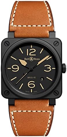 Bell and Ross Heritage Ceramic Black Dial Men&#39;s Watch BR0392-CERAM-HER