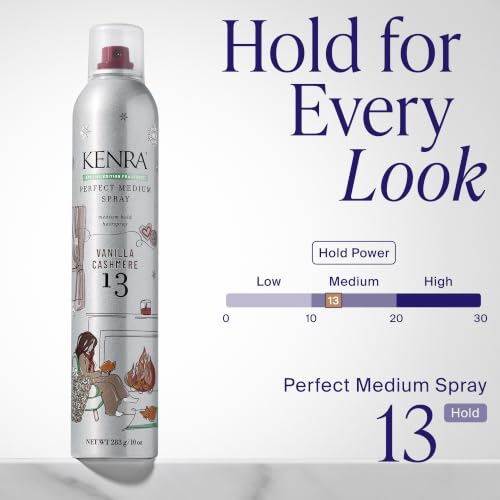 Image of Kenra Professional Perfect Medium Spray 13 | Provides Styling Control Without Stiffness | Medium Hold | Fast-Drying Formulation | High Shine Finish | All Hair Types