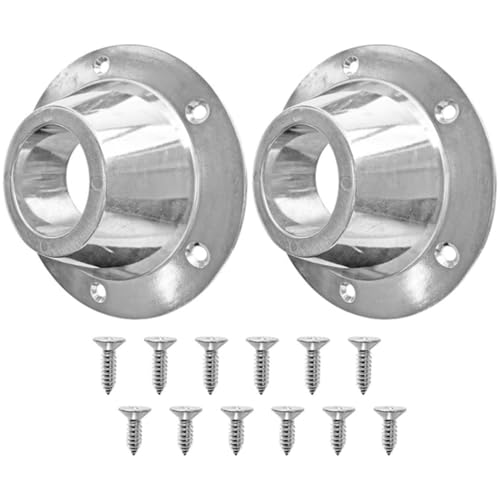 Base de mesa de pedestal de aluminio JT-HLM para montaje en piso de autocaravanas, pack de 2 2