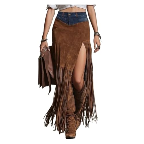 Jupe vintage chic à franges idéale pour vos sorties et soirées d'été