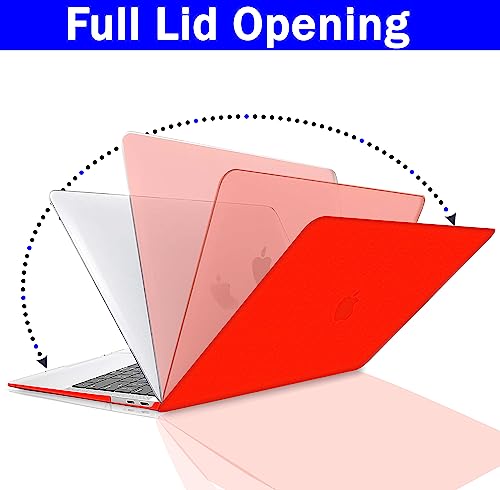 Image of Case Compatible with MacBook Pro 14 inch Case 2026 2025 2024-2021 M5 M4 M3 M2 M1 A3434 A3112 A3185 A3401 A2918 A2992 A2779 A2442Plastic Hard Shell Cover Case, Matte Red
