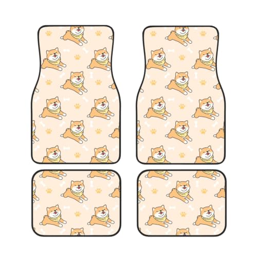 Alfombrillas de coche Shiba Inu para proteger el vehículo en viajes