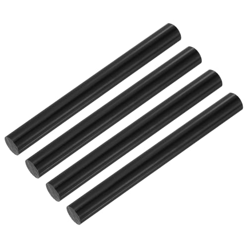 Image of MECCANIXITY ABS Plastic Rod Round Solid Bar 10 mm x 100 mm Black for DIY Model Material, Architectural Model Making, DIY Sand Table, Pack of 4