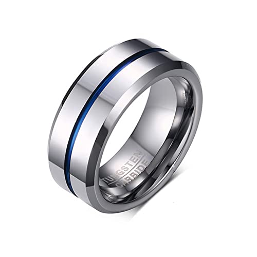 Bague homme tungstène KnSam 8mm fini les rayures avec cet anneau robuste