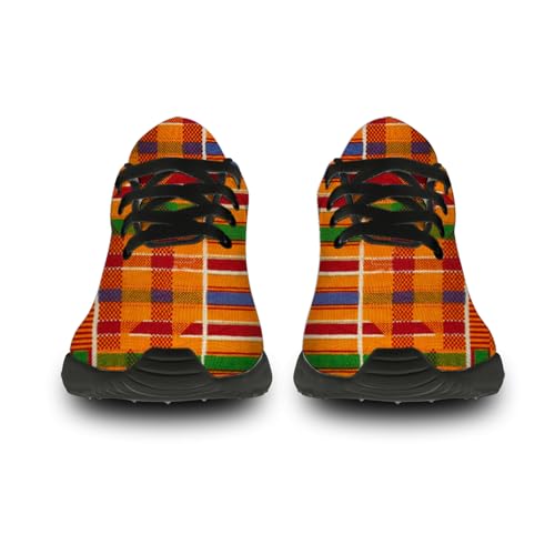 African Kente Shoes for Men Women Lightweight Comfort Running Tennis Walking Sneakers Birthday Gift for Boys Girls3