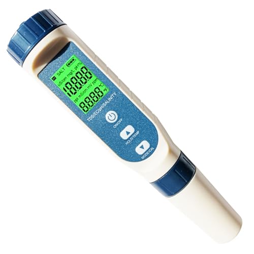 Compteur de sel et pH-mètre piscine avec testeur de conductivité EC de laboratoire