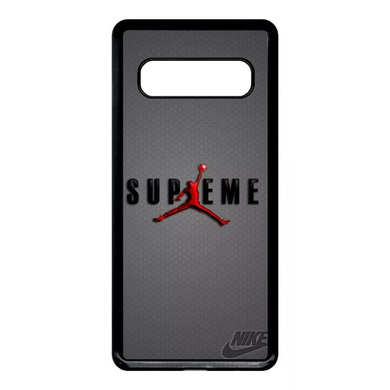 Générique Coque Compatible avec Samsung Galaxy s10 - Supreme air Jordans Jump - Noir