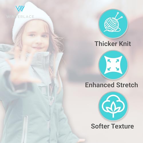 Winterlace 48 Pack Kids Beanies & Gloves, Boys Girls Unisex Thermal Stretchy Children Toboggan Knit Cap3