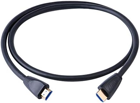 DTech 4K HDMI 2.0 Cable 1080p 144 Hz 2k 3D High Speed HD Type A Male to Male Cord with Gold Plated Connector (Black, 2.5-Feet)