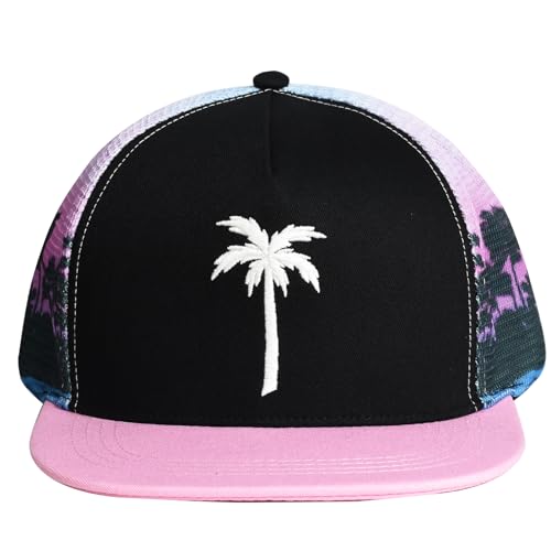 Image of EDTREK Adventure Snapback Hat - Surf Hat - Beach Hat - Hiking Trucker Hat - Flying High Hat