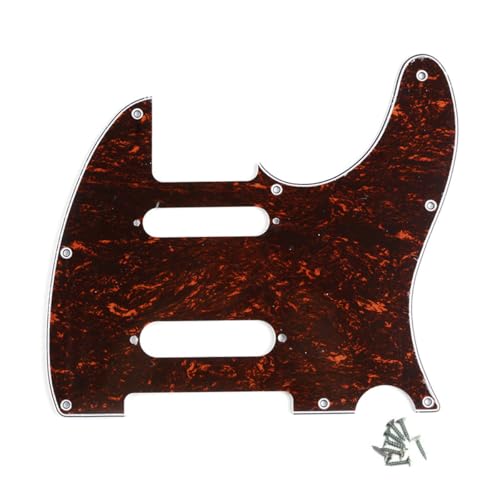 Pickguard Fender Deluxe Nashville Telecaster 8 trous tortue rouge finition premium