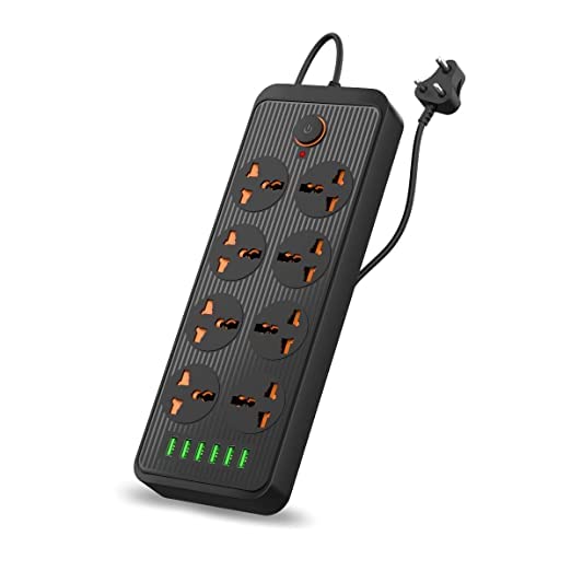 Amazon.in Buy Power Plate 7 with 6 USB Port + 8 Power Sockets Smart