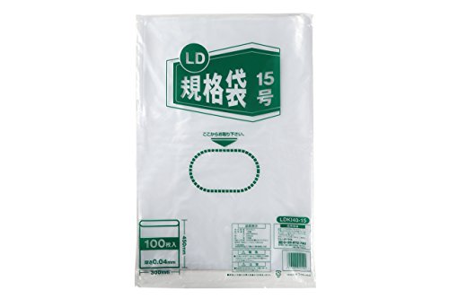 伊藤忠リーテイルリンク LD規格袋 0.04mm 15号 100枚入