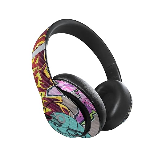 Image of MightySkins Carbon Fiber Skin Compatible with Beats Studio Pro - Graffiti Wild Styles | Protective, Durable Textured Carbon Fiber Finish | Easy to Apply