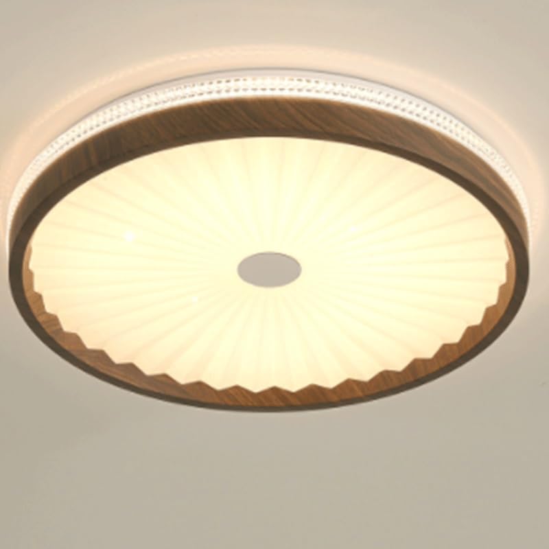 Plafonnier LED acrylique noyer avec source de lumière réglable pour salon de thé