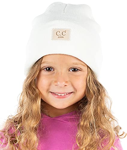 Image of Funky Junque Kids Cozy Knit Winter Beanie Hat - Perfect Holiday Stocking Stuffer