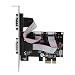 Produktbild ASHATA 2 Port Serielle RS232 PCI-E Schnittstellenkarte,PCI-E zu Dual RS-232 Serial Port Adapter Konverter,2,5 Gbit/s PCIe Serielle RS232 Schnittstellen Karte Adapter für