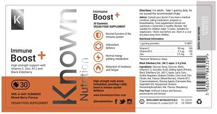 Known Manuka Honey Gummies, Lemon Flavour, 100mg Manuka Honey with Vitamin C, D3 & Zinc, Chewable Gummy Supplement - Image 3