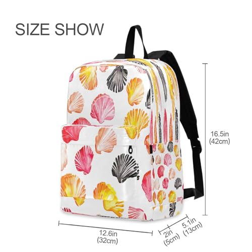 Dussdil Summer Sea Shells (29) Kids Backpack Backpacks for Boys Girls Teen School Bookbag Laptop Bag Daypack Large Travel Sports Bags2