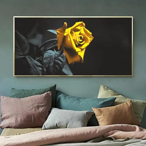 Moderne Noir Or Champagne Verre Rose Toile Peinture pour Murs Vides Grand Format Sans Cadre