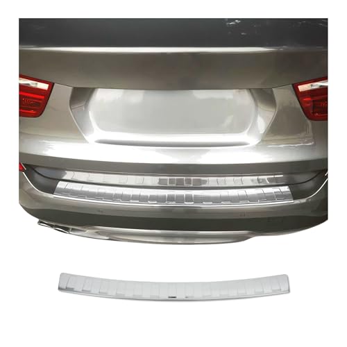Protection seuil de Pare-Chocs arriére pour BMW X3 F25 2010-2017 Chromé INOX