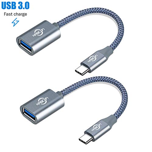 USB C to USB 3.0 Adapter [2-Pack], Type C to USB Adapter Compatible MacBook Pro 2018/2017, MacBook Air 2018, Pixel 3, Dell XPS, Surface Go/Book 2 and More Type-C Devices