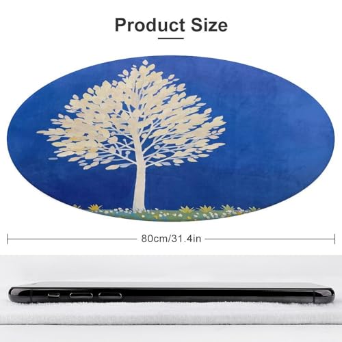 Tapis de bain absorbant et securise contre sol glissant salon 80cm