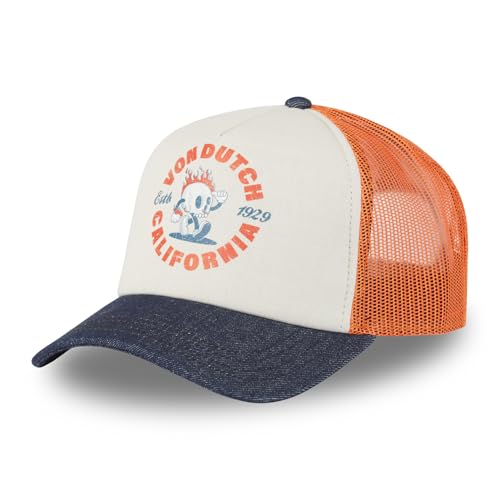 Casquette Crew Von Dutch premium avec visière courbée et finitions soignées