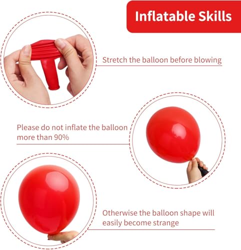 Image of 60pcs 12Inch Mouse Color Balloons Red Black Yellow Latex Balloons with Confetti Balloon for Baby Shower Birthday Party Decorations Supplies with Ribbon