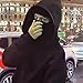 Balaclava Hoodie Men Balaclava Hoodie with Built in Balaclava Fashion Double Hooded Y2K Jackets Autumn Winter Full Zip Sweatshirts Black