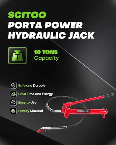 Heavy Duty 10 Ton Porta Power Hydraulic Jack Body Frame Repair Kits Auto Shop Tool Lift for Ram for Loadhandler Truck Bed Unloader Farm/Hydraulic Equipment Construction - Image 3
