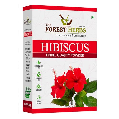 THE FOREST HERBS Natural care from nature Pure Hibiscus Flower Powder 200G (P