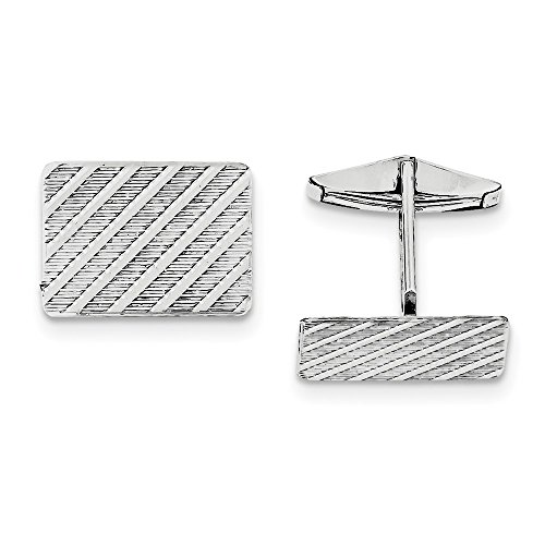 Mancuernillas de Plata 925 Macizas para Hombre 23mmx22mm miniatura 1