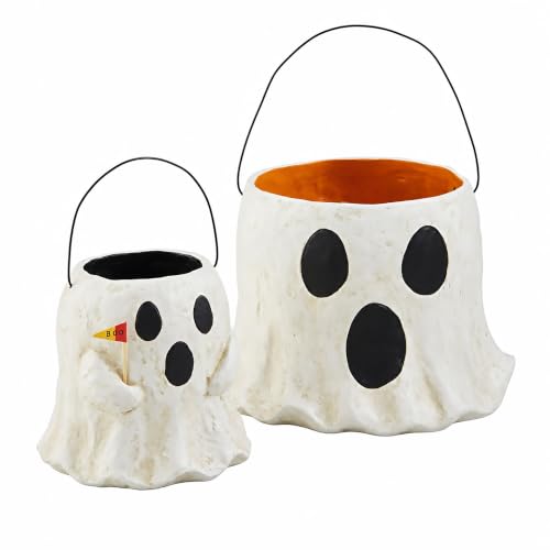 Mud Pie Paper Mache Halloween Treat Buckets